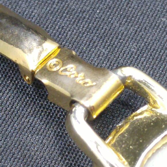 Coro White Moonglow Lucite Half Moon Bracelet, Gold Plated, 1950s Vintage - Picture 7 of 10